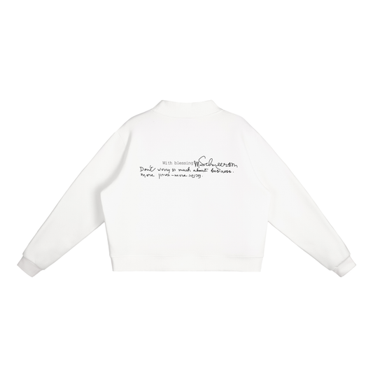 Women’s Essential Fleece Mock-Neck Crew Sweatshirt