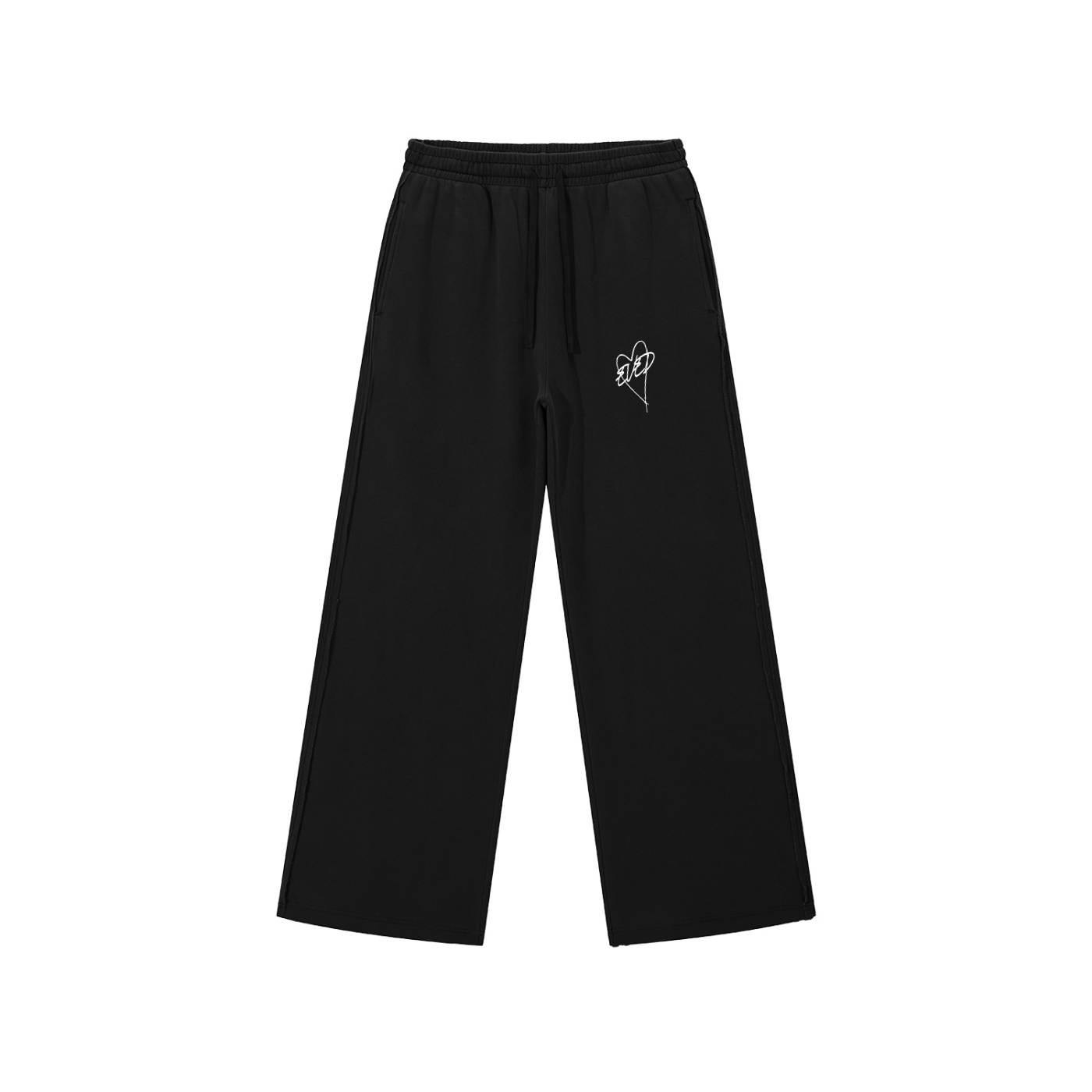 Washed Raw Edge Sweatpants