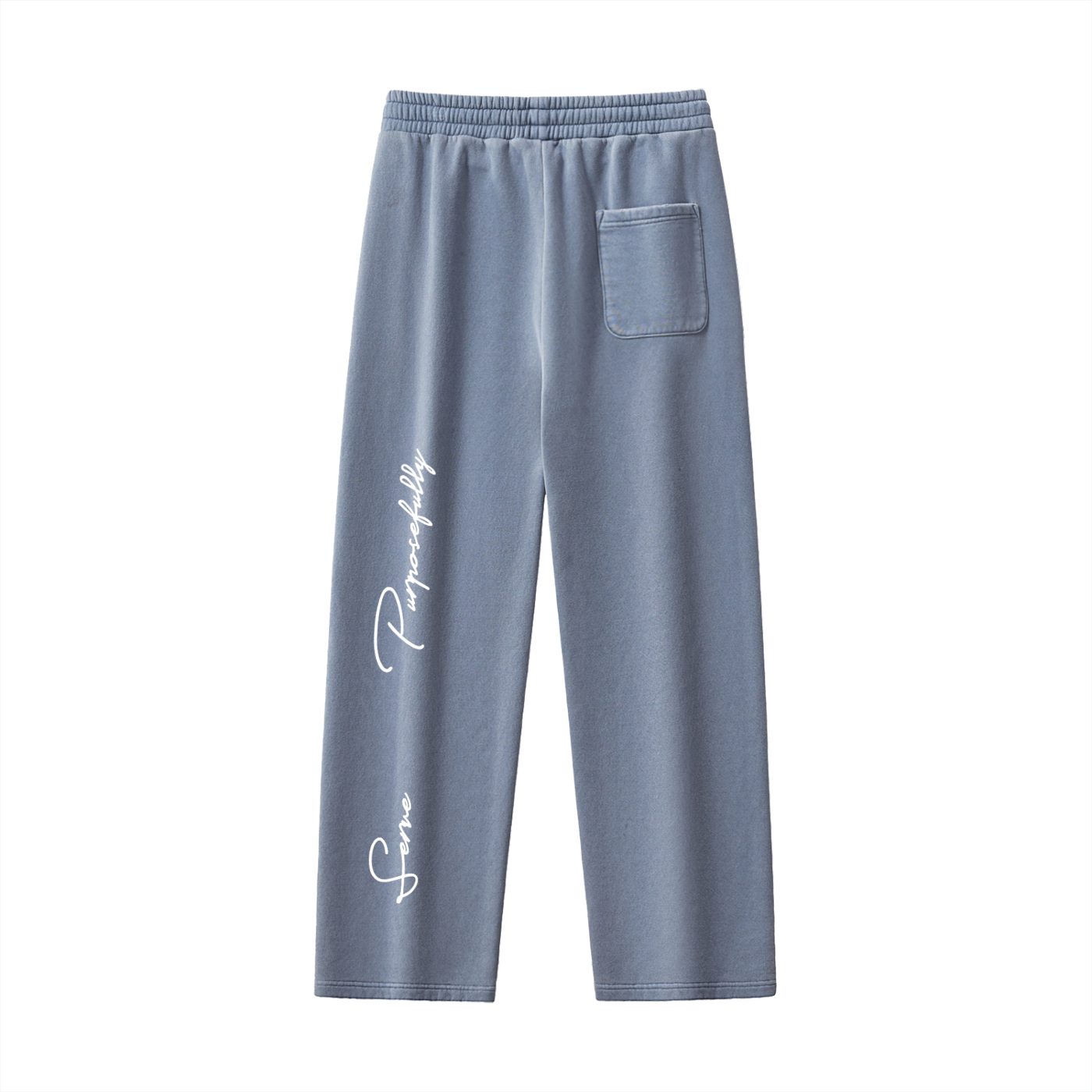 Frayed Enzyme Washed Fleece Sweatpants