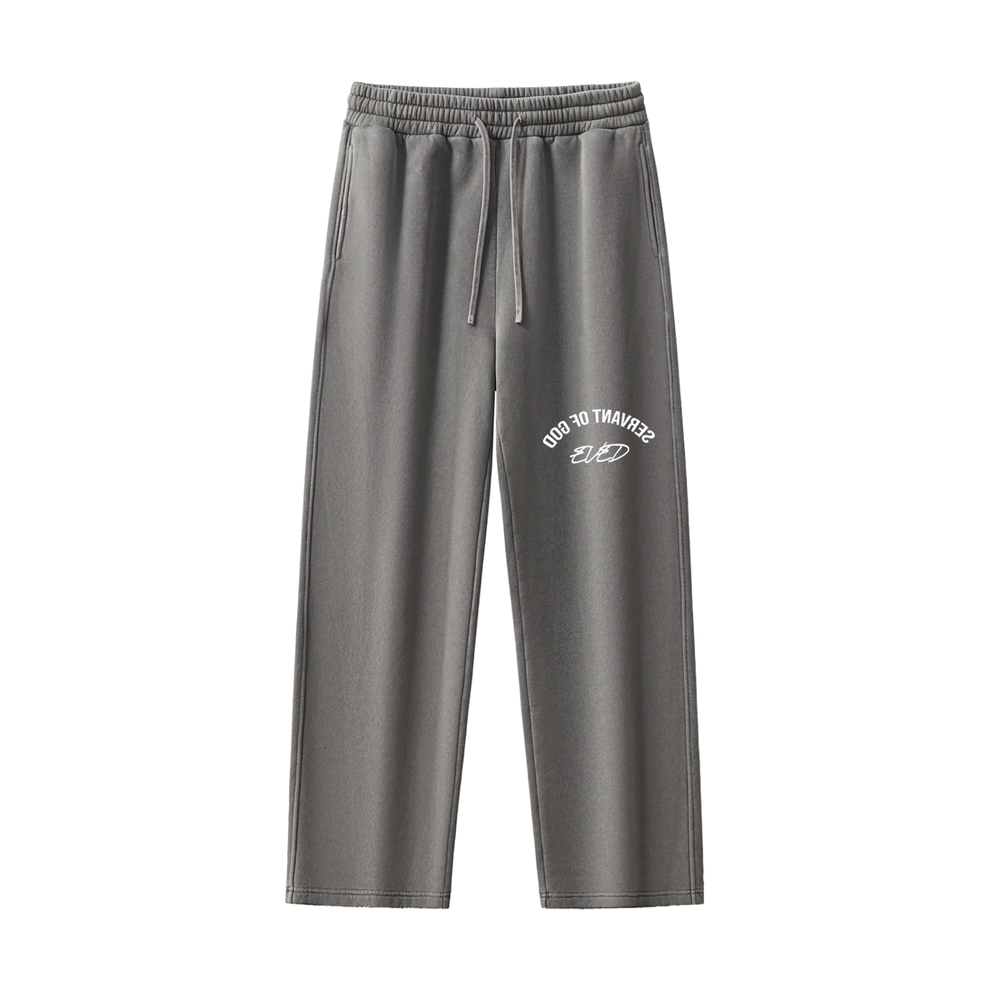 Frayed Enzyme Washed Fleece Sweatpants