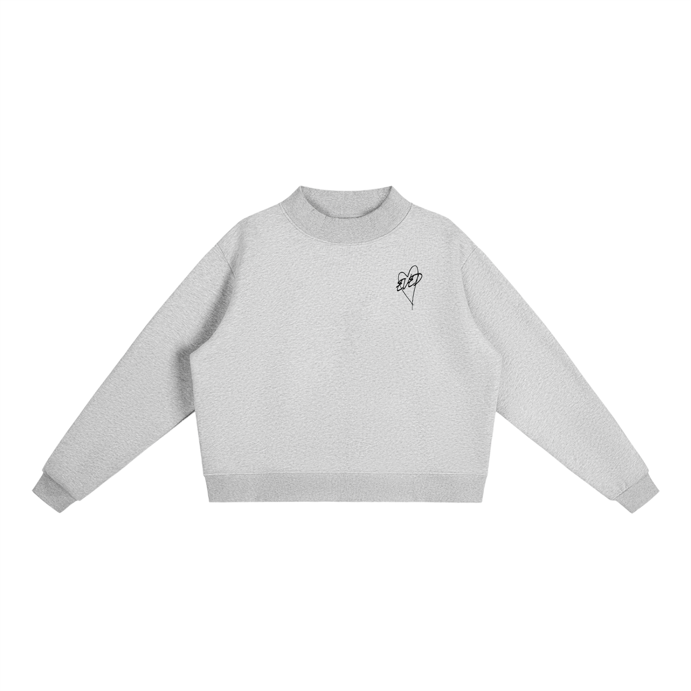 Women’s Essential Fleece Mock-Neck Crew Sweatshirt