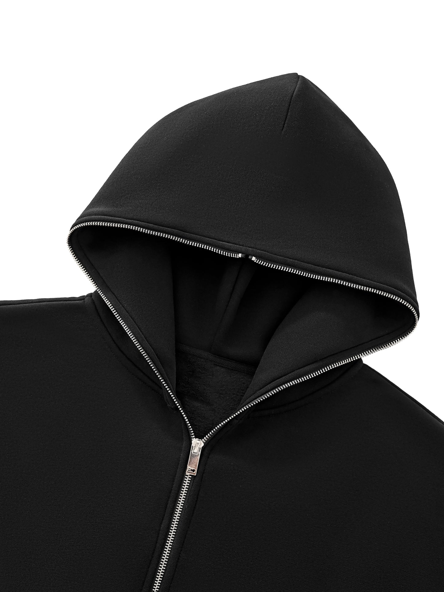 SOB Fleeced Full-Zip Boxy Hoodie