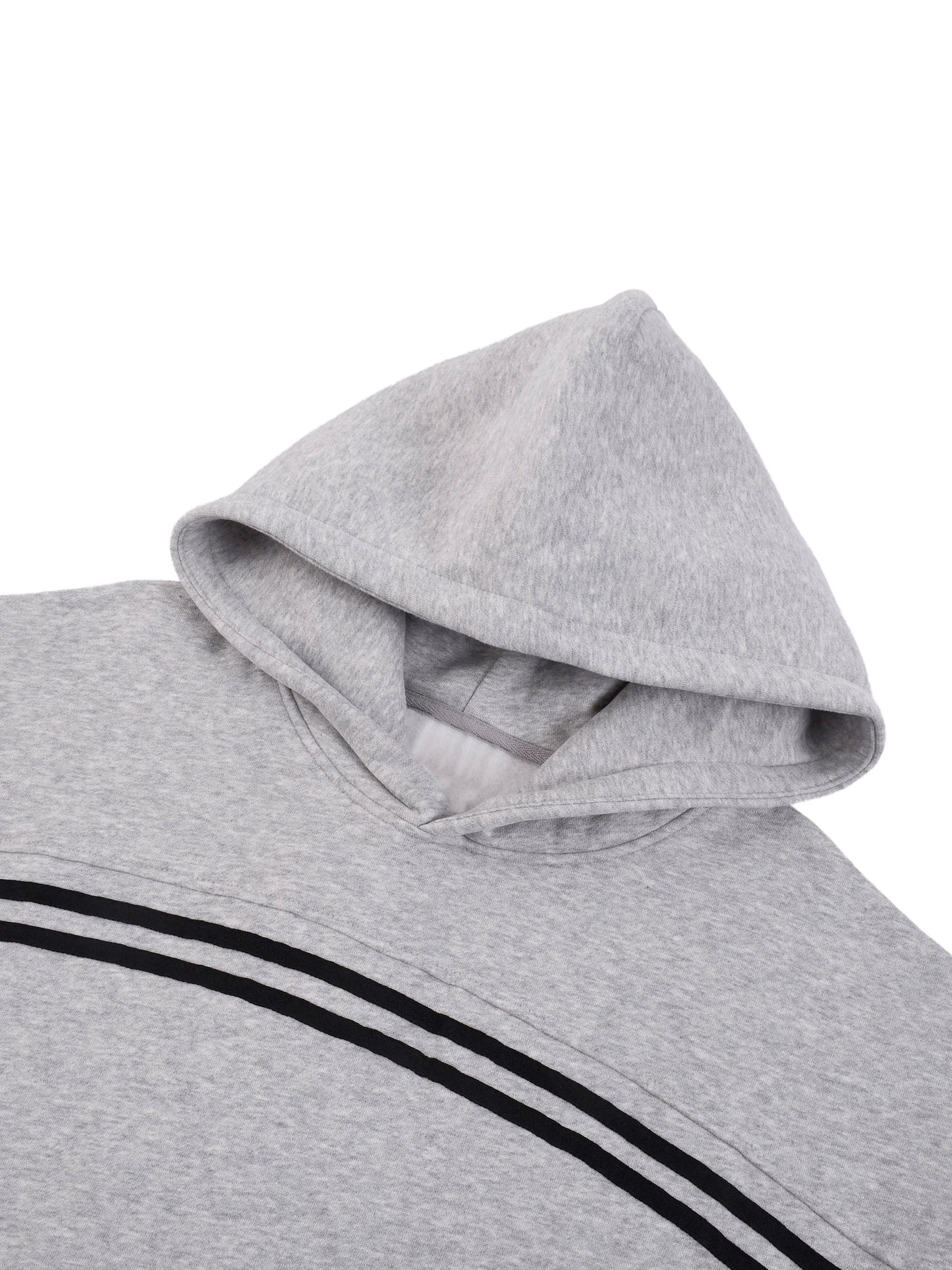 Contrast Tape Fleece Hoodie