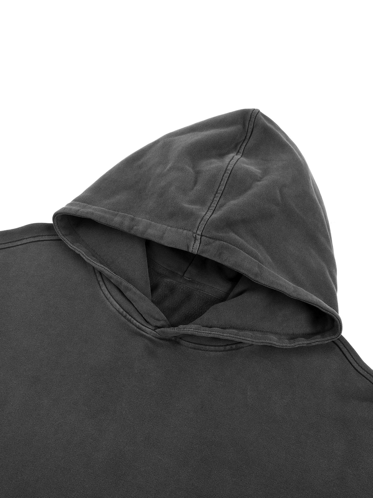 Rebbe Washed Raw Edge Double Layered Hoodie