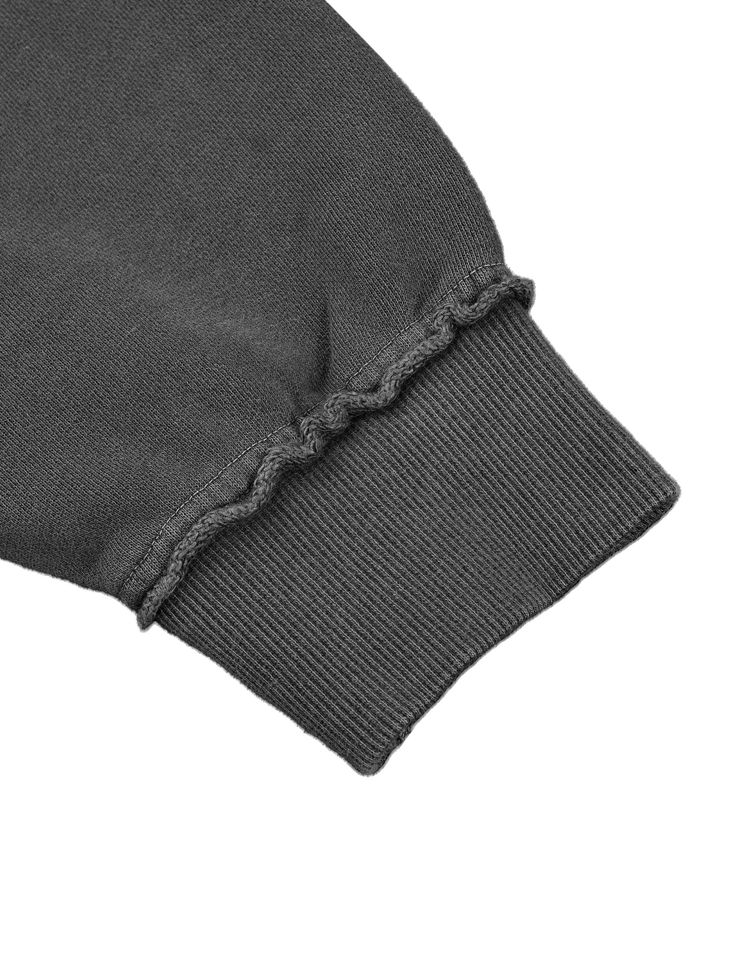 Rebbe Washed Raw Edge Double Layered Hoodie